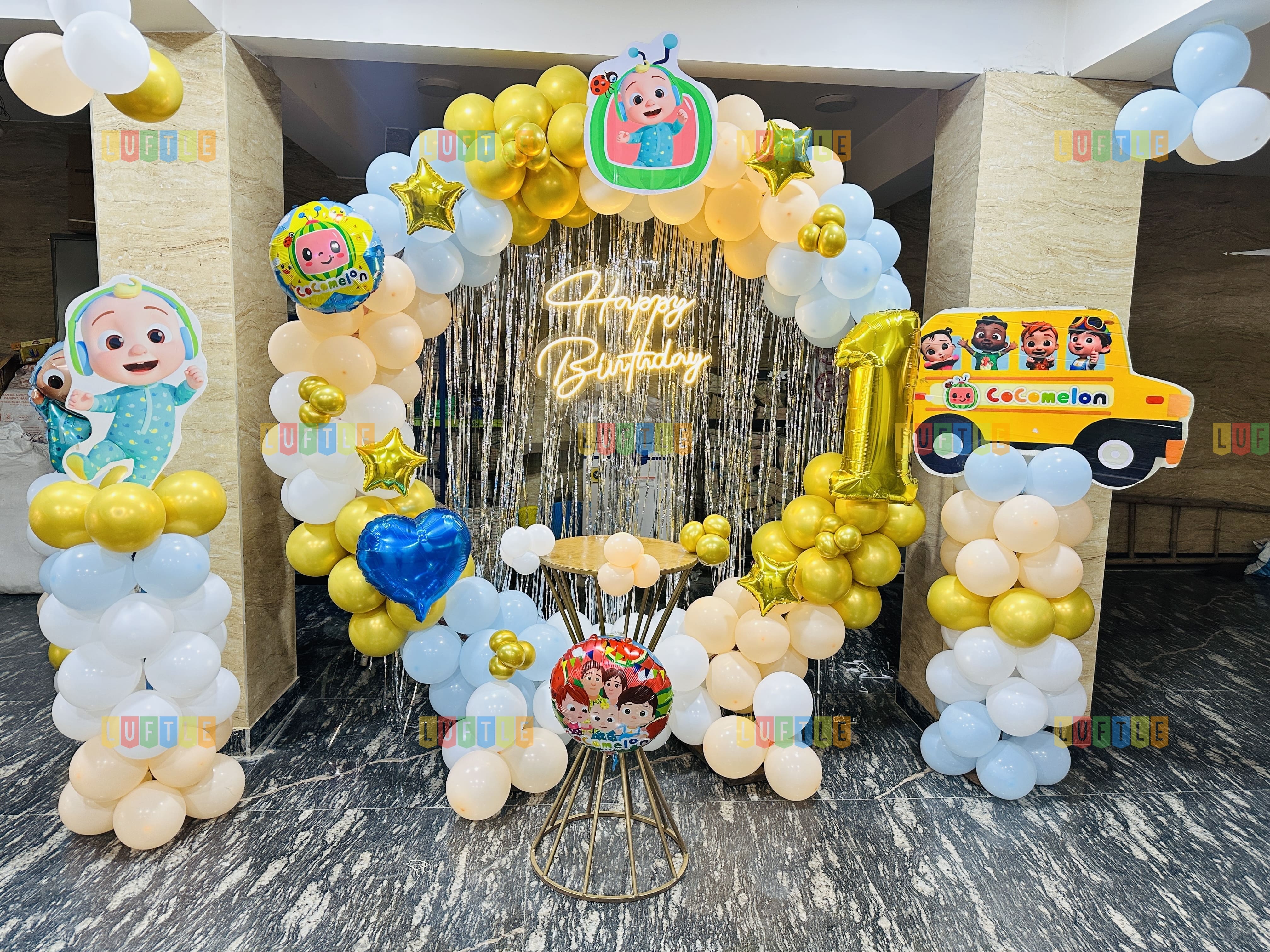 Birthday balloon decoration in Paschim Vihar by Luftle
