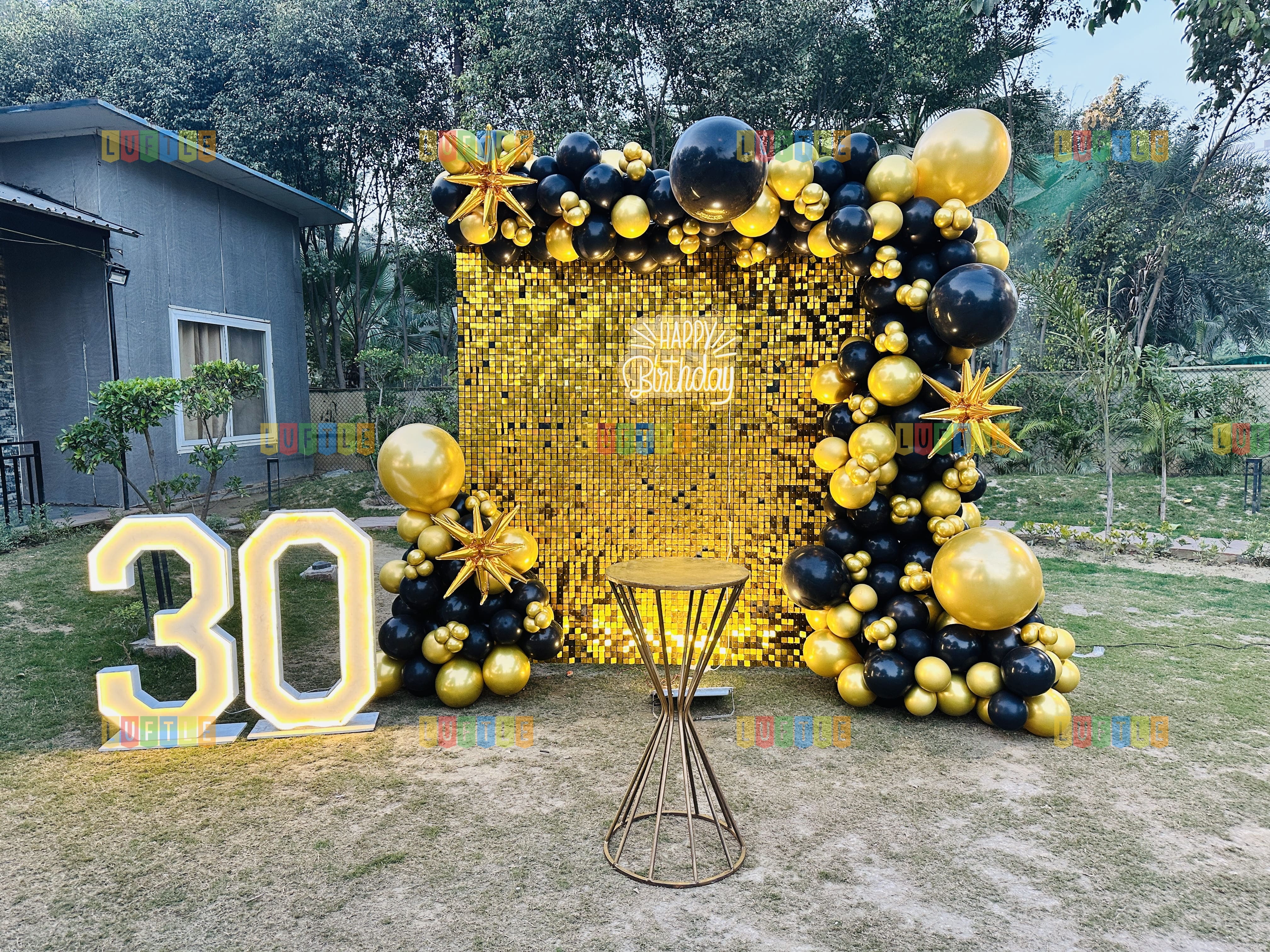 Birthday balloon decoration in Paschim Vihar by Luftle