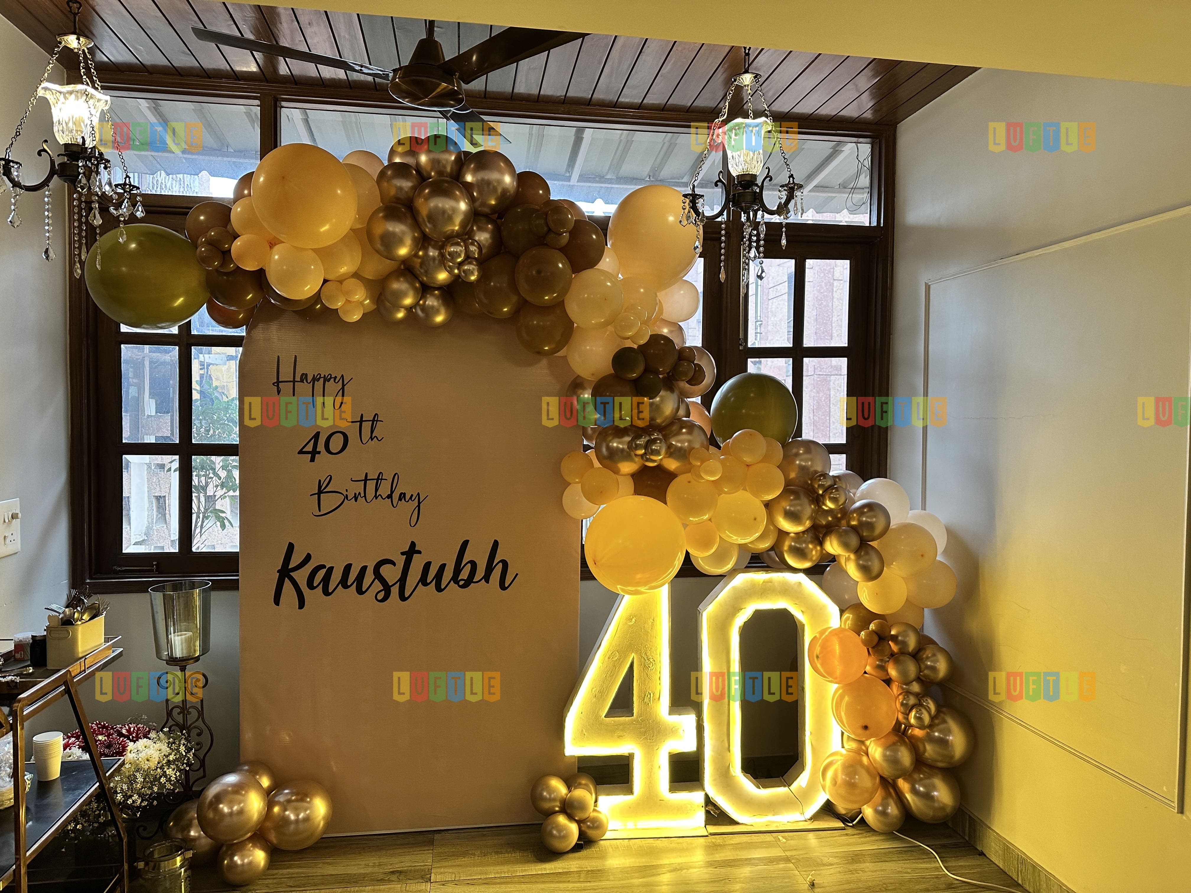 Birthday balloon decoration in Paschim Vihar by Luftle